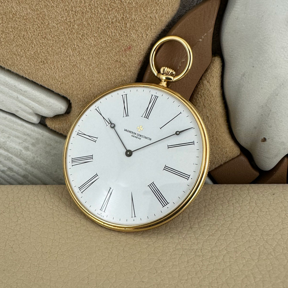 Orologio da Tasca in Lega Oro Rosa con Spilla di Sicurezza